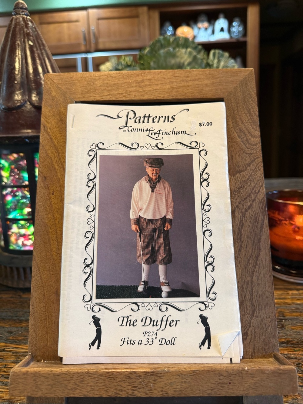 The Duffer Sewing Pattern for 33" Doll Vintage Golf Outfit Connie Lee Finchum